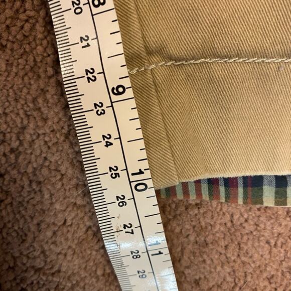 Tommy Bahama Mens size 40 reversible shorts Khaki & Plaid - Picture 4 of 4